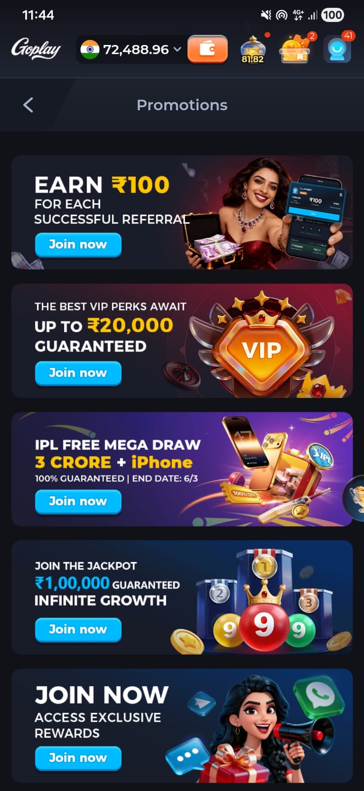 GoPlay APK download app gaming interface